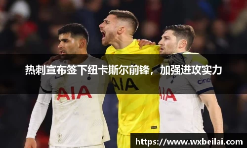 热刺宣布签下纽卡斯尔前锋，加强进攻实力