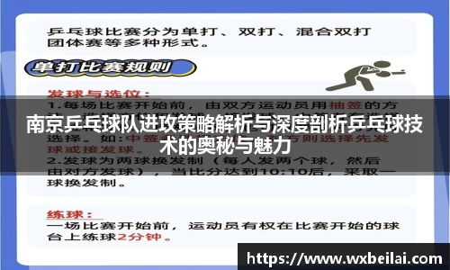 南京乒乓球队进攻策略解析与深度剖析乒乓球技术的奥秘与魅力